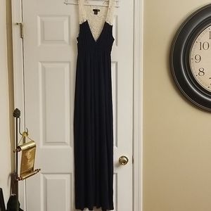 Aqua maxi dress